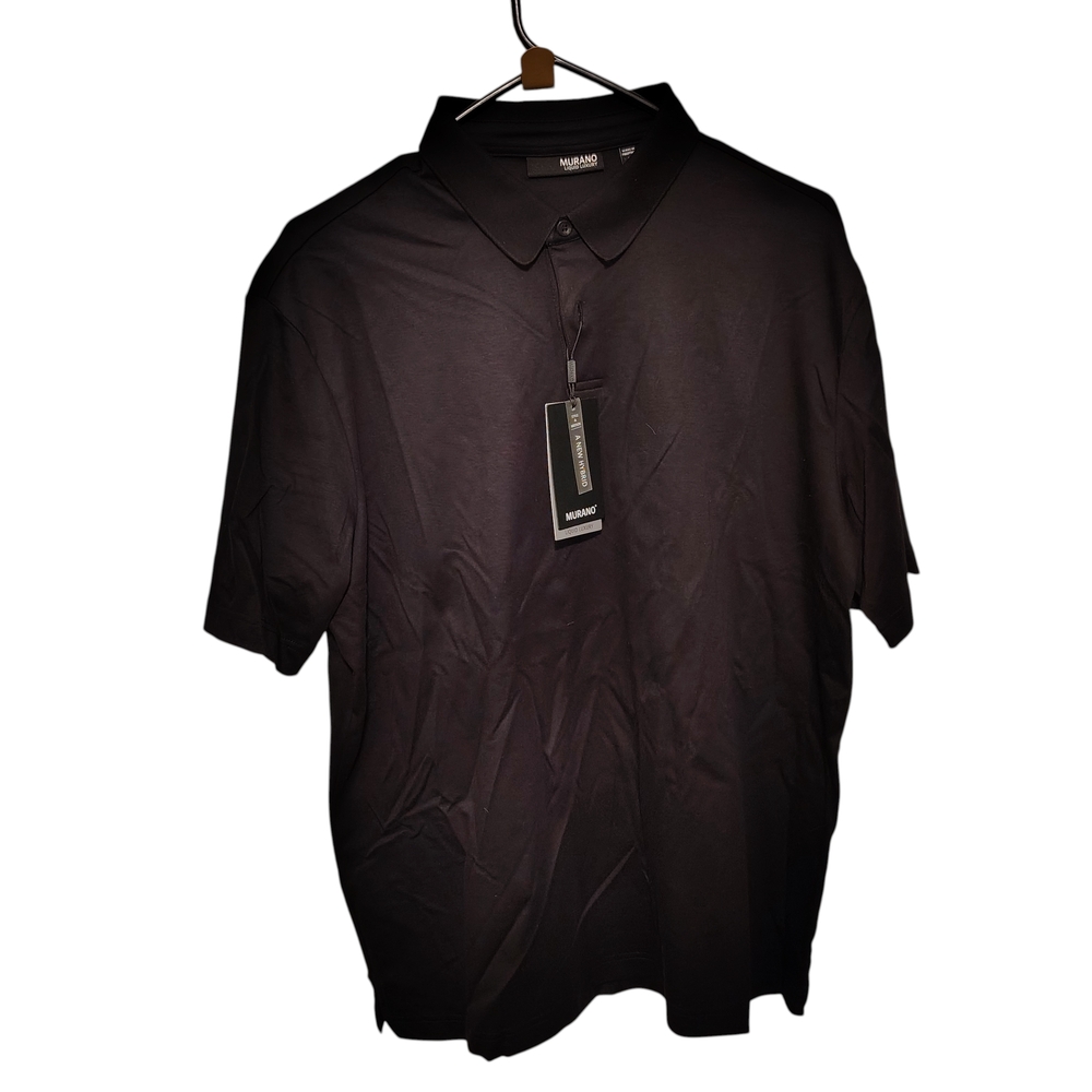 Murano Men's Size Large Black Polo Shirt NWT